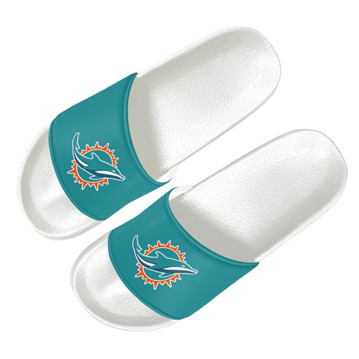 Men's Miami Dolphins Flip Flops 001 Men's Miami Dolphins Flip Flops 001